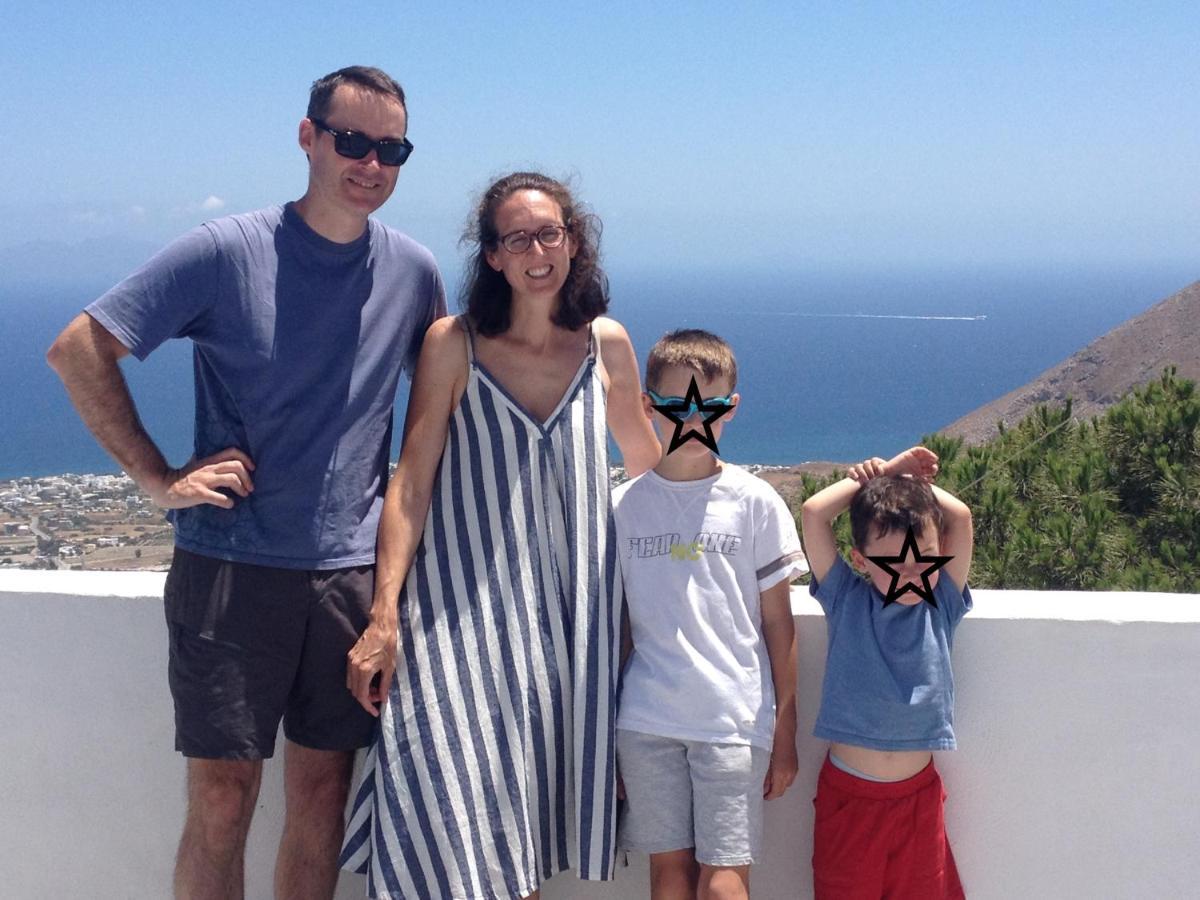 Deltami Santorini Leilighet Pýrgos Eksteriør bilde